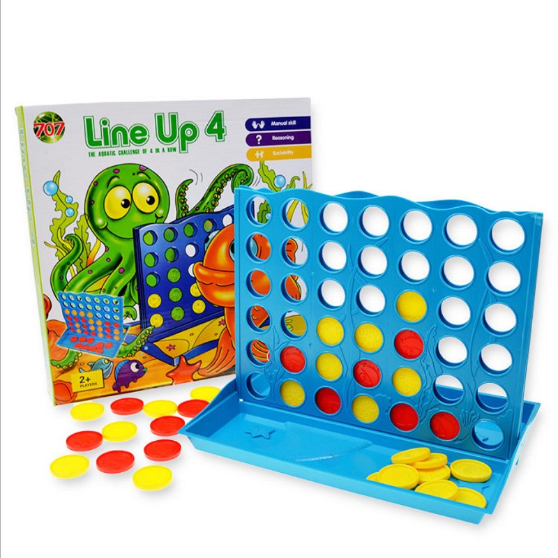 Board Game For 6 Years Old - Çocuklar için 3D Dörtlü Sıralı Masa