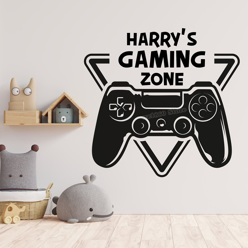 Board Game Video Games - Özel adı oyun bölge duvar çıkartması
