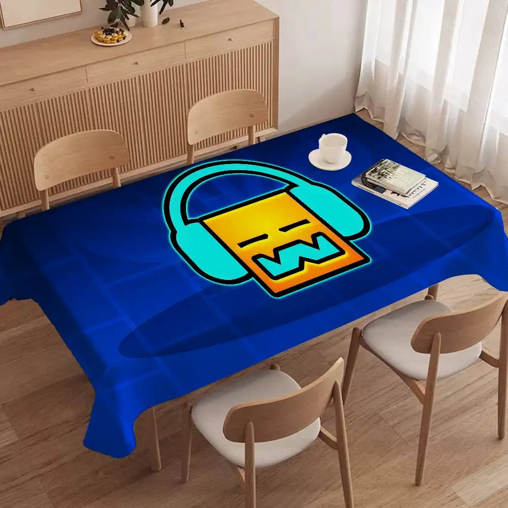 Board Game Video Games - Geometri Dash video oyunu masa örtüsü