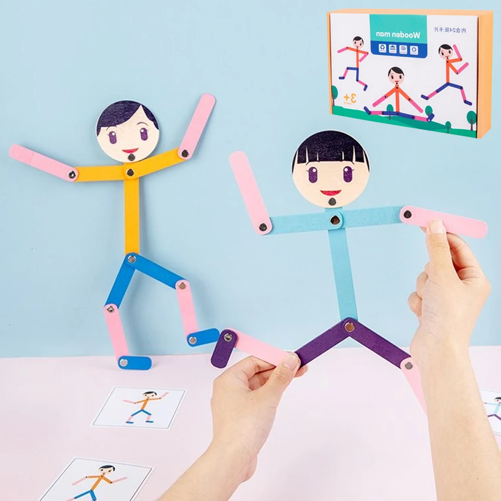 Board Game For 6 Years Old - Spor Ahşap Adam Malzeme DIY Bulmaca